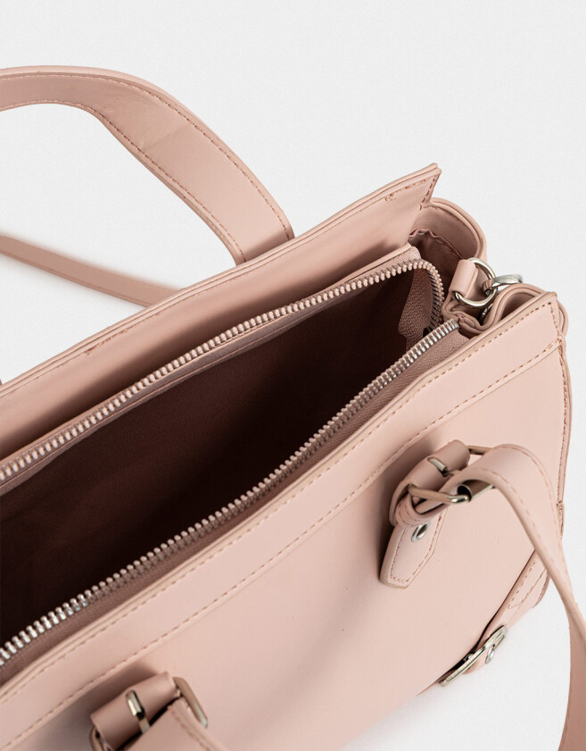 City Cartera City Hebillas Metálicas - Rosa Viejo