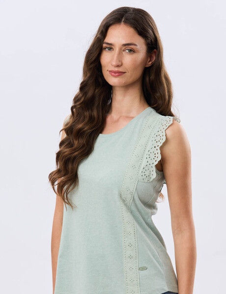 REMERA LISA DE ALGODÓN Verde