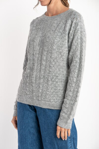 Sweater Textura Gris
