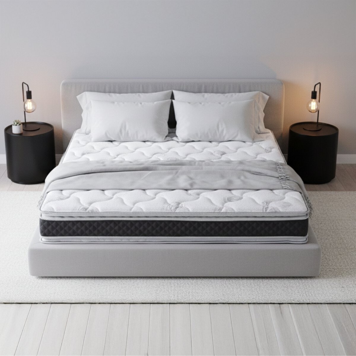 Colchón QUEEN Dubai EPS con Pillow Top en ambas caras 158x198x24 130K 