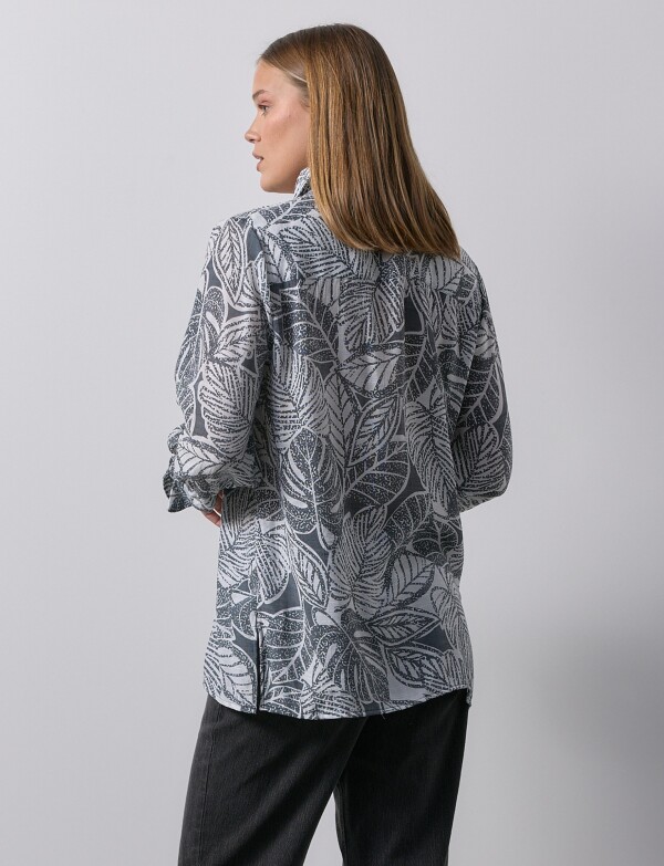 Camisa Print NEGRO/GRIS