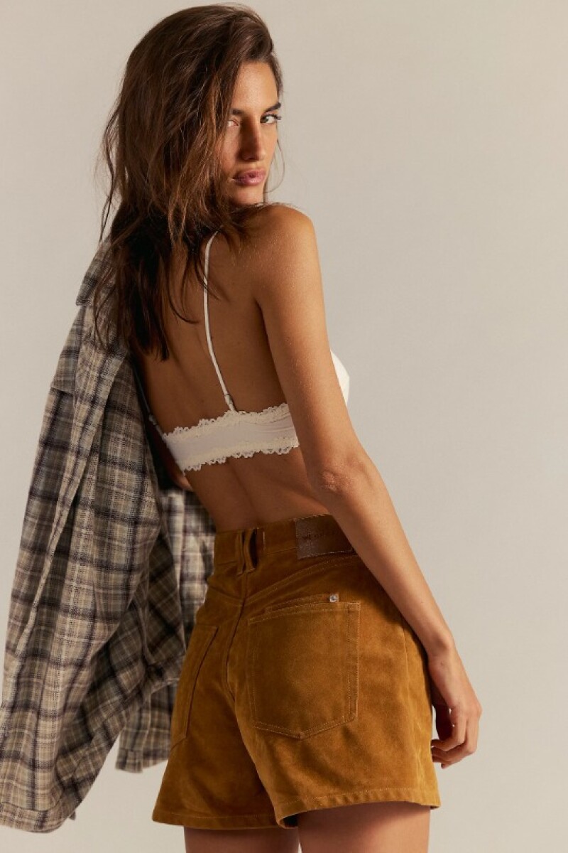 TIPPI VEGAN SUEDE SHORT Beige