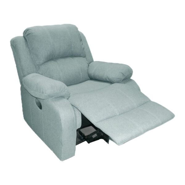 Poltrona Sillon Sofa Reclinable 1 Cuerpo Tela Calidad Variante Color Gris
