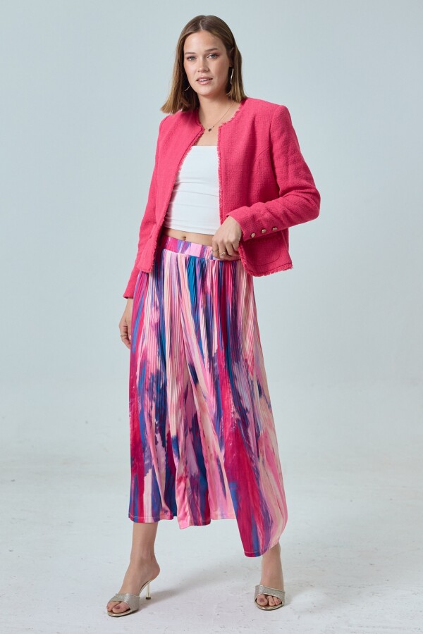 Capri Wide Leg MULTI/FUCSIA