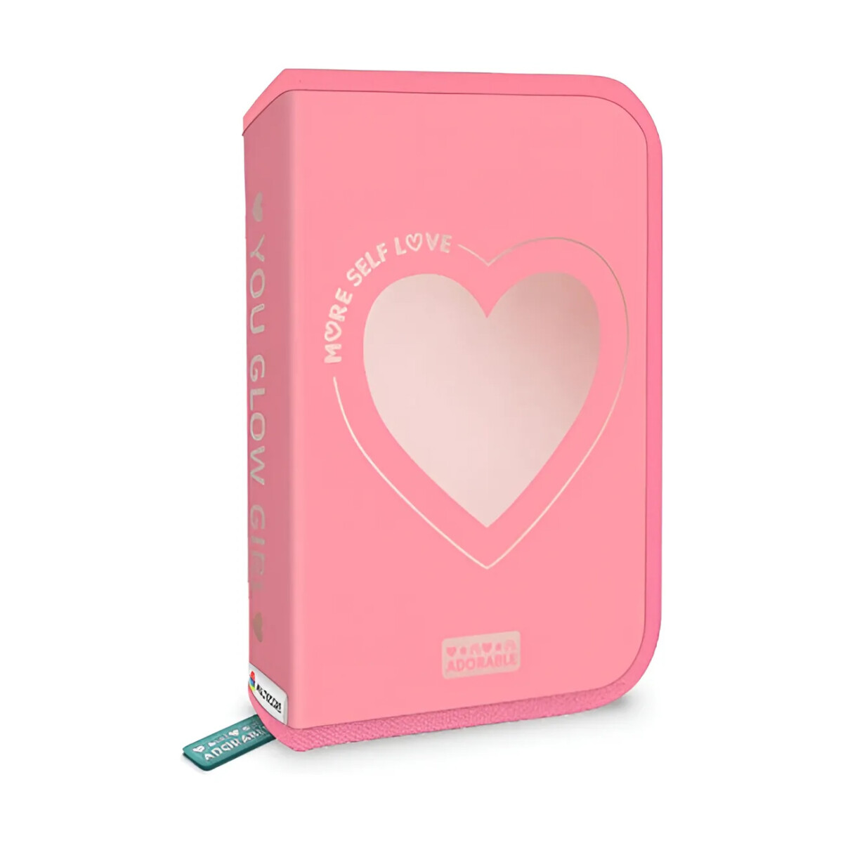 Cartuchera Footy Cierre - Rosada 