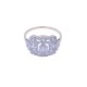 Anillo oro 18k antiguo con brillante y diamantes. Anillo oro 18k antiguo con brillante y diamantes.