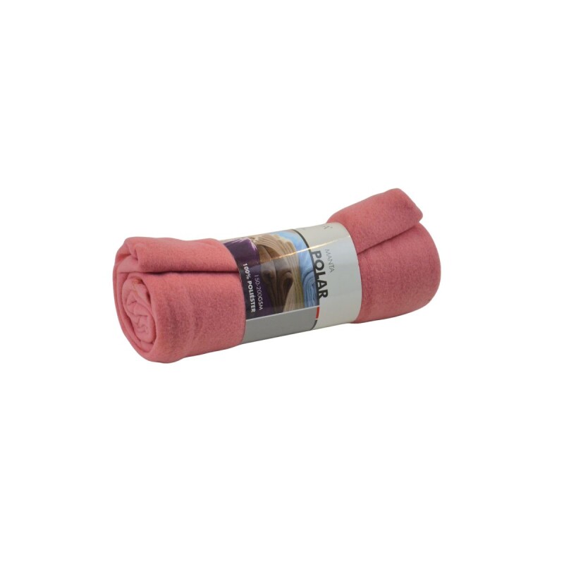 Manta polar 1 plaza 127x152 cm ROSADO