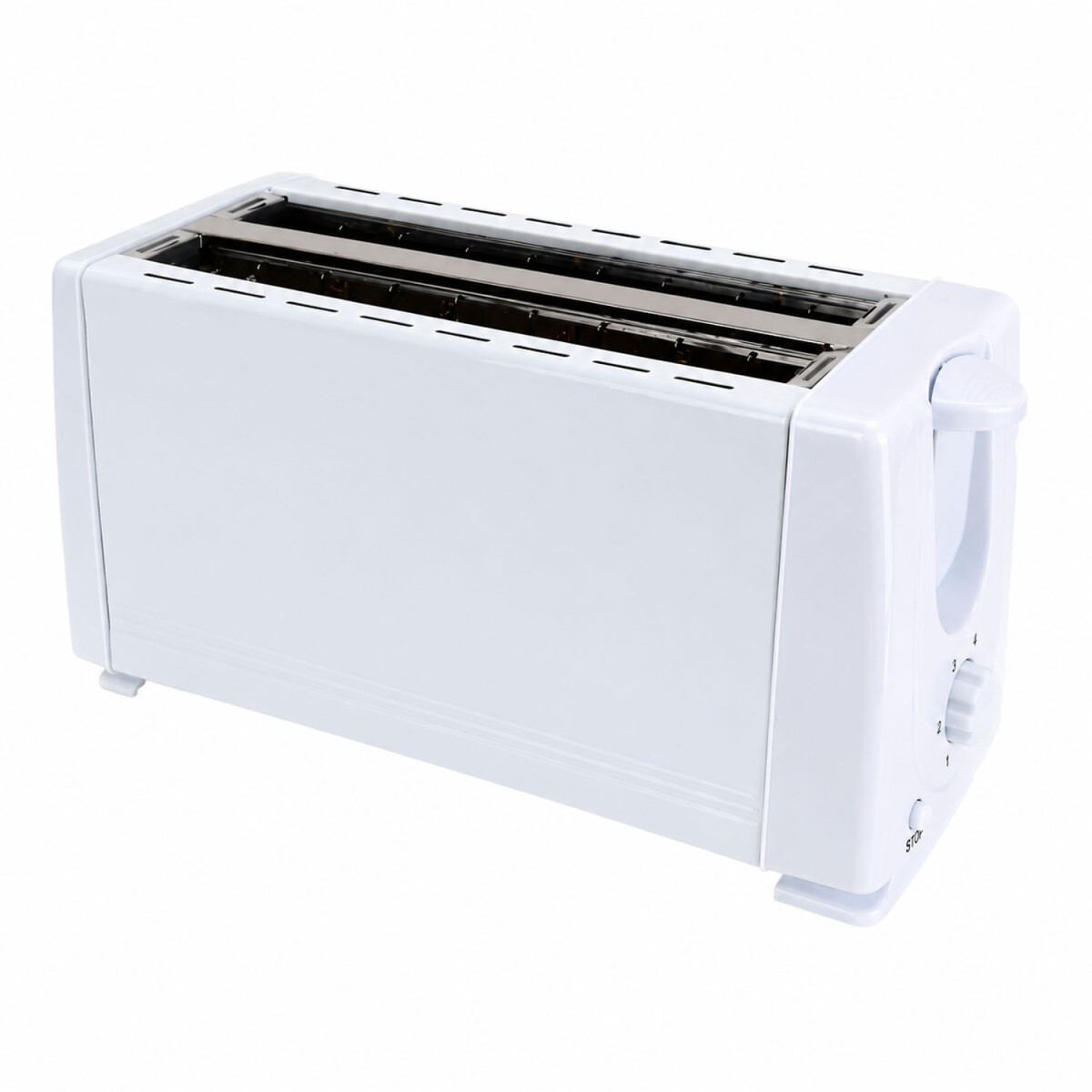 Tostadora 1400W Doble Ranura 4 Panes 6 Niveles Silver Love - Blanco 