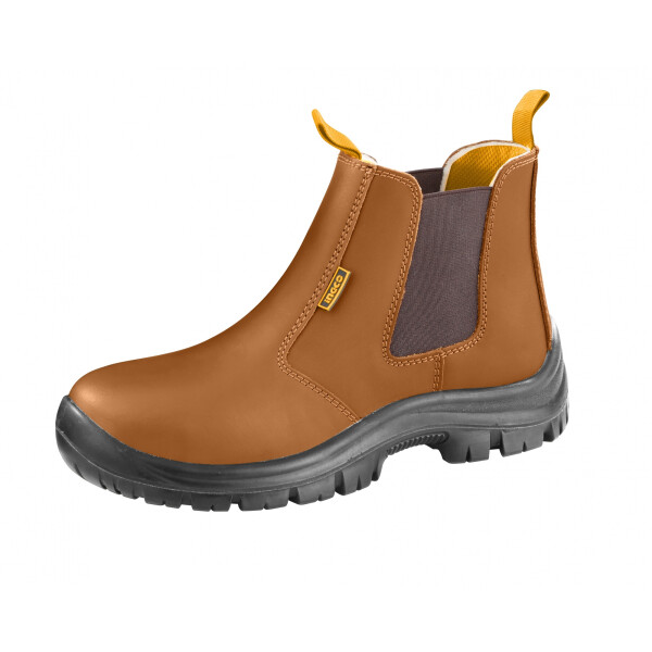 ZAPATO BOTIN ELASTIZADO MARRON TRABAJO INGCO TALLE 44 ZAPATO BOTIN ELASTIZADO MARRON TRABAJO INGCO TALLE 44