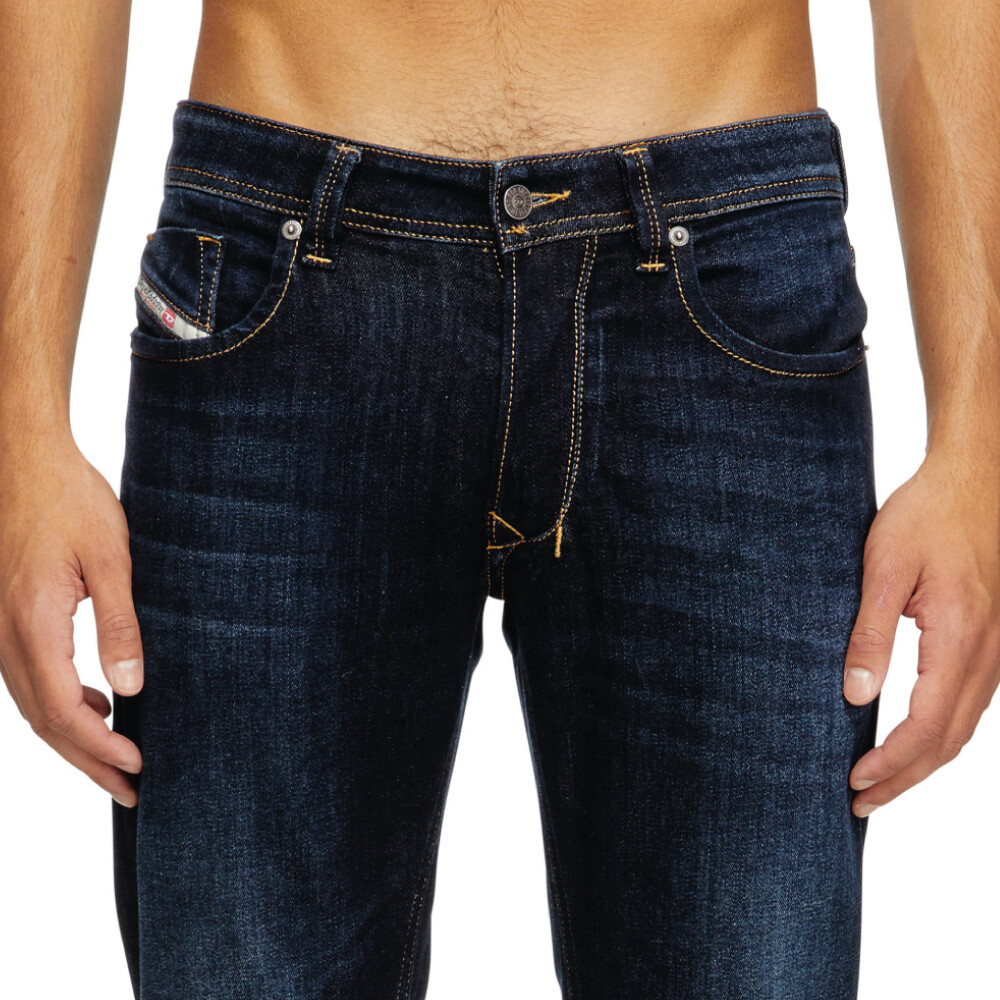 Jeans Urbano Para Hombre Regular Jeans - 1985 Larkee Azul Marino