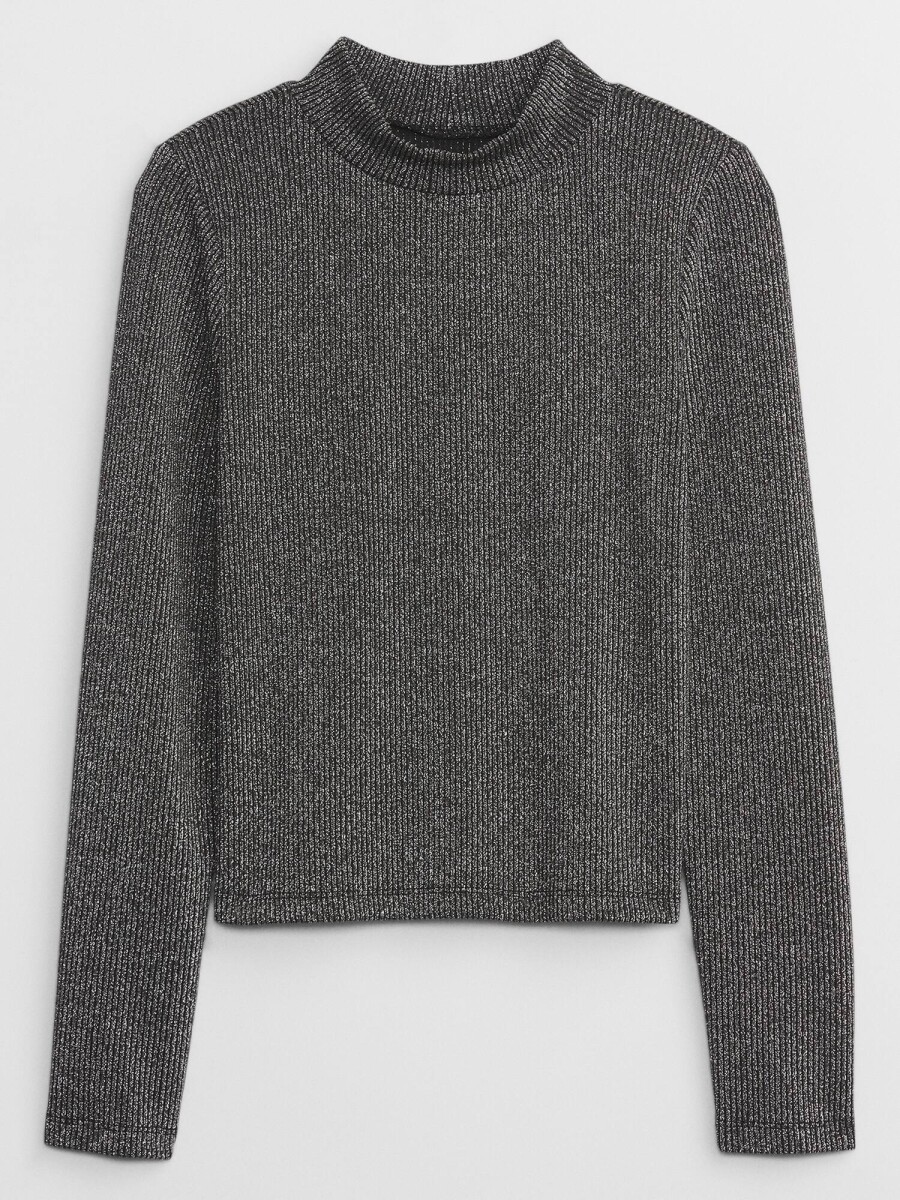 Remera Niña - Black Metallic 