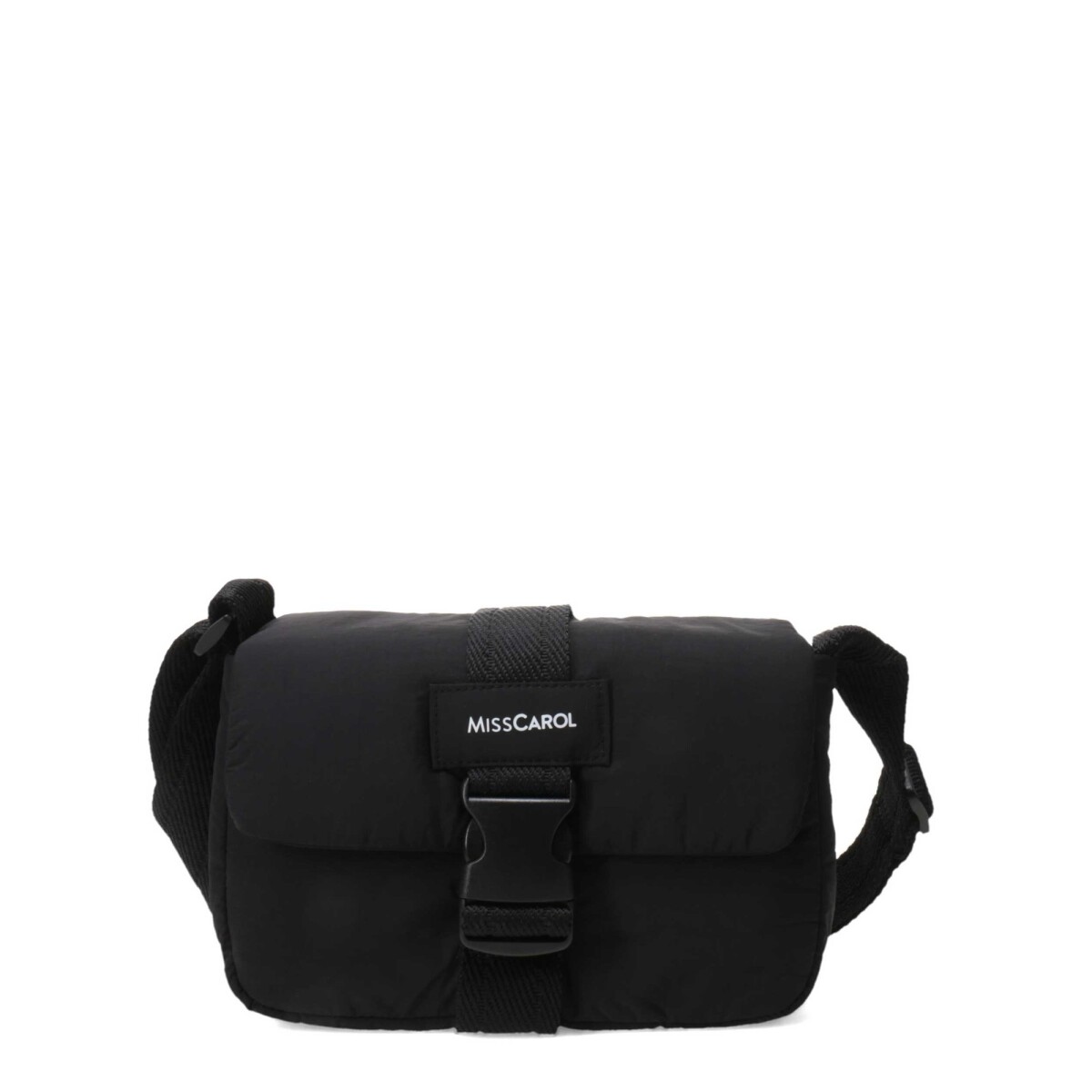 Bolso Miss Carol Kima Con Logo - Negro 