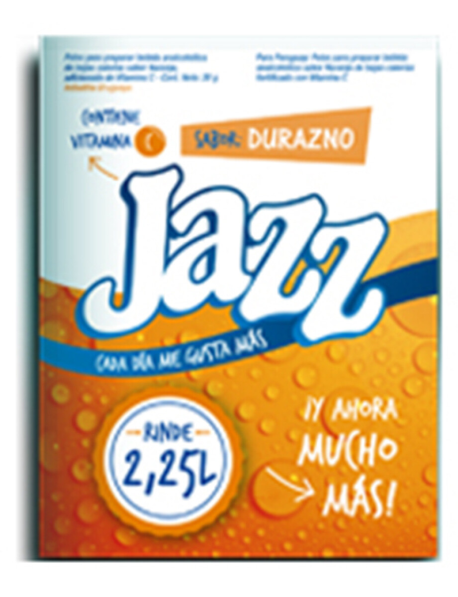 REFRESCO EN POLVO JAZZ DURAZNO 2.25 LT 