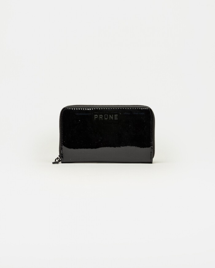 Billetera New Glam en efecto cuero Negro