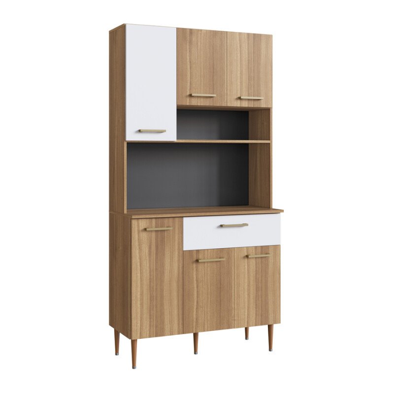 KIT DE COCINA ARTECAS 6P 1C NOGAL/BLANCO K90-60-4 KIT DE COCINA ARTECAS 6P 1C NOGAL/BLANCO K90-60-4