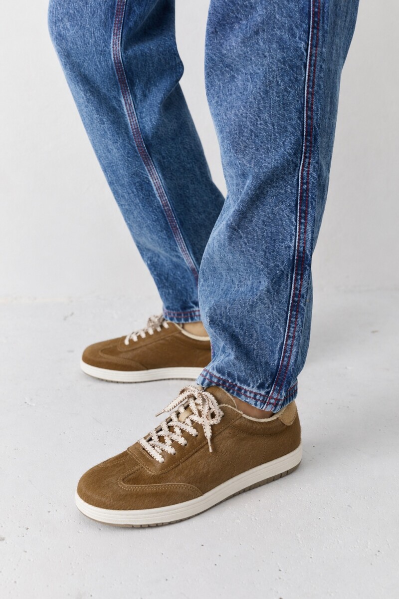 ZAPATILLA PLAY Camel Pelo