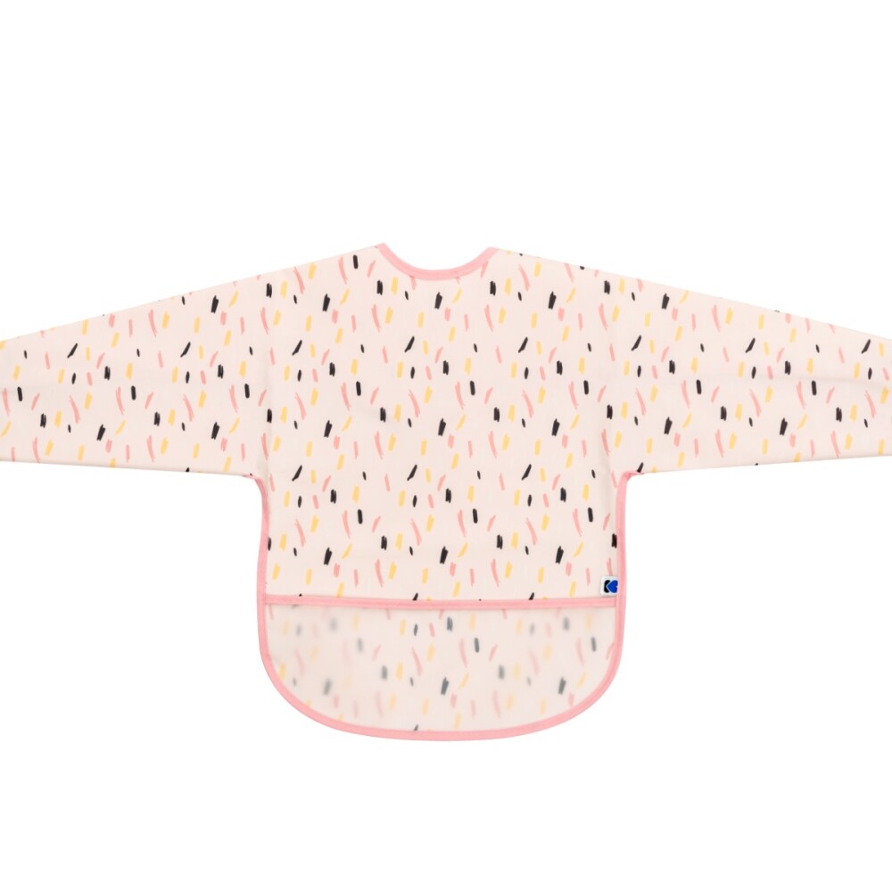 Babero con manga KIKKABOO Chispas rosa