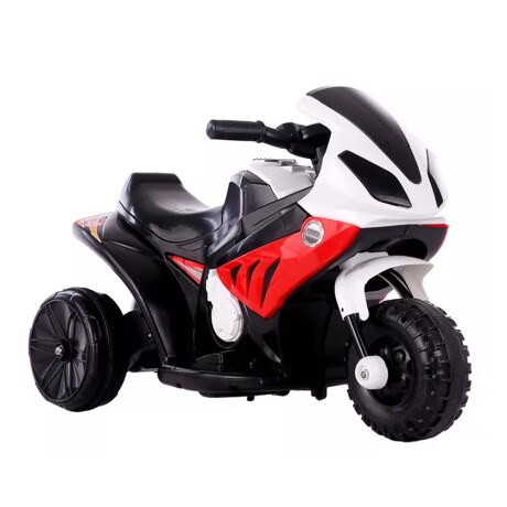 Moto Space para Niños Triciclo c/ Motor Batería USB y Música Rojo