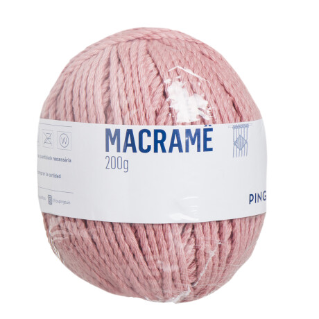 macrame 200 grs rosa cha