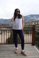 Leggings Jogger Cloud Jersey Mujer Deep Navy Heather