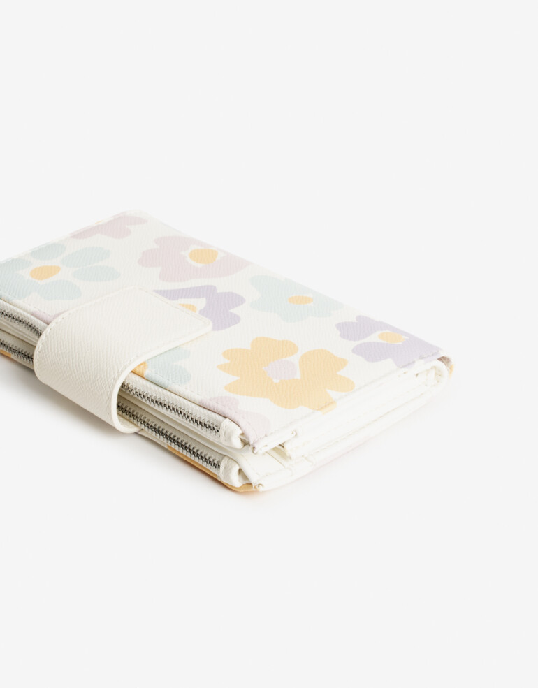 Ficheros Billetera Fichero Con Solapa - Estampado Flores