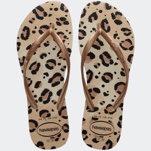 Ojotas Havaianas Slim Animals Beige
