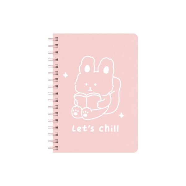 Cuaderno espiral animales A6 rosa