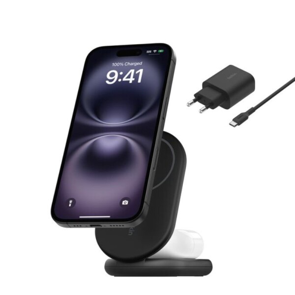 Cargador Inalambrico Belkin 2in1 Pad 15W Usb-C WIZ021VFBK Cargador Inalambrico Belkin 2in1 Pad 15W Usb-C WIZ021VFBK