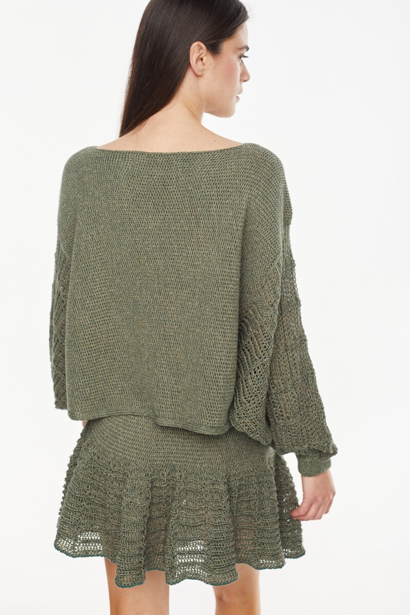 Sweater Agora Verde Claro/Oscuro
