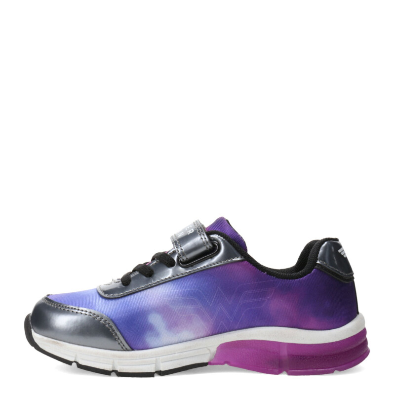 Championes Infantiles DC Wonder Woman Violeta - Plateado - Negro