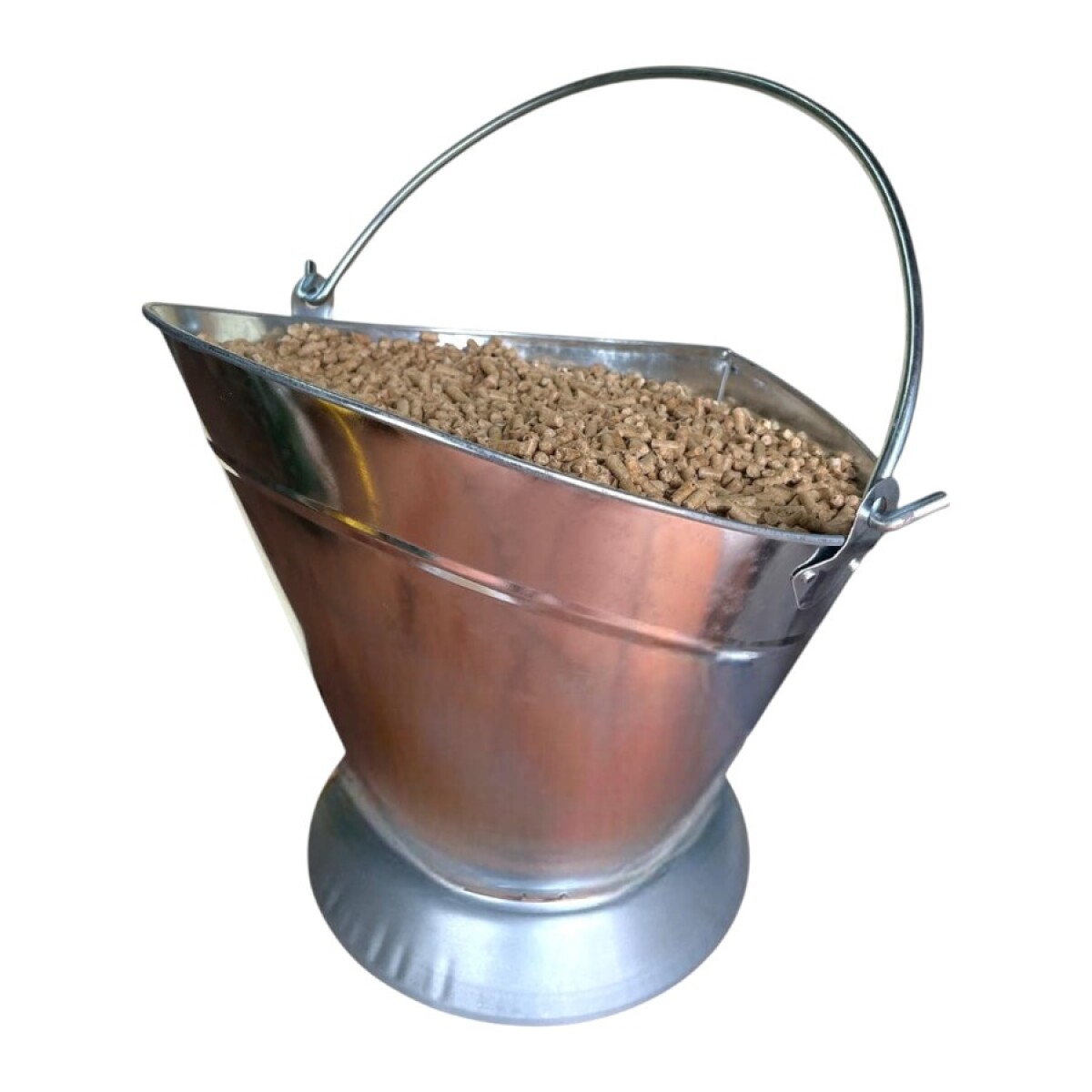 Balde Galvanizado 10 L para pellets y cenizas 