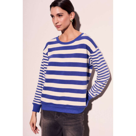 Sweater Rayado Multi Azul Francia