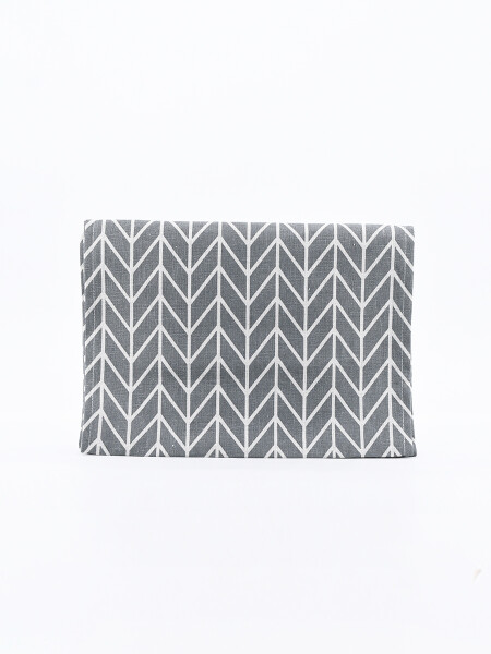 SENDERO POLIESTER GEOMETRICO GRIS