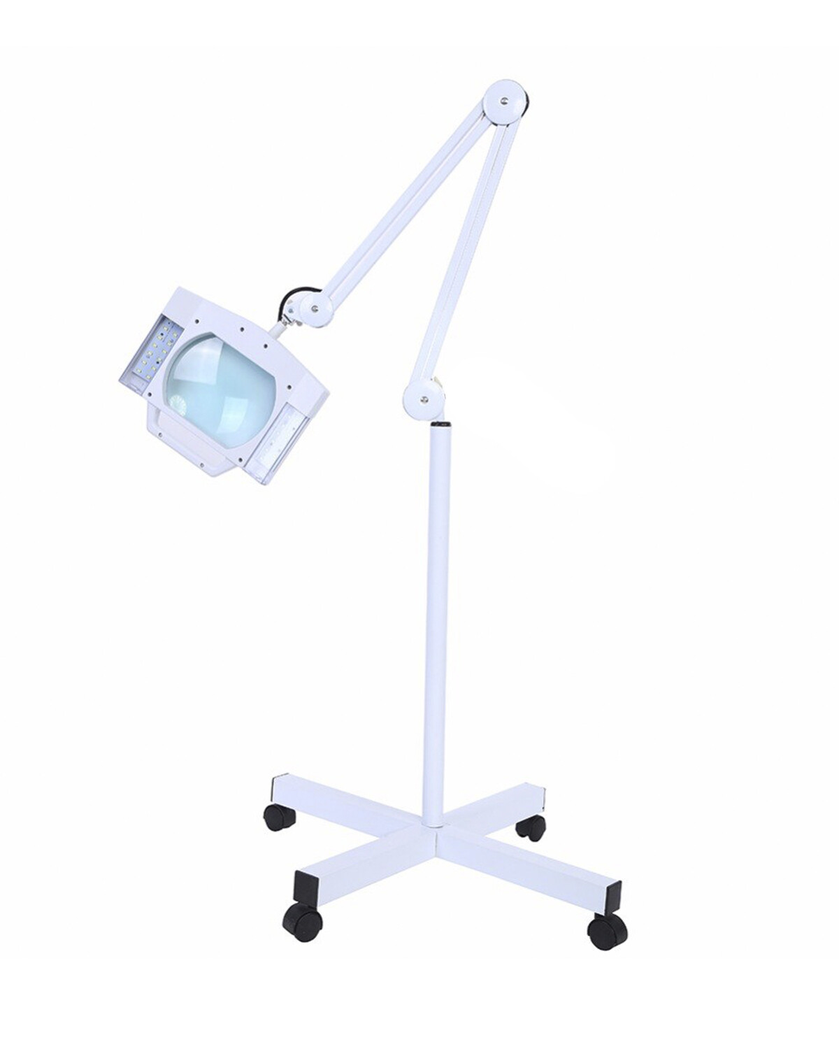 Lámpara Multipropósito Articulada con Luz y Lupa — Electroventas