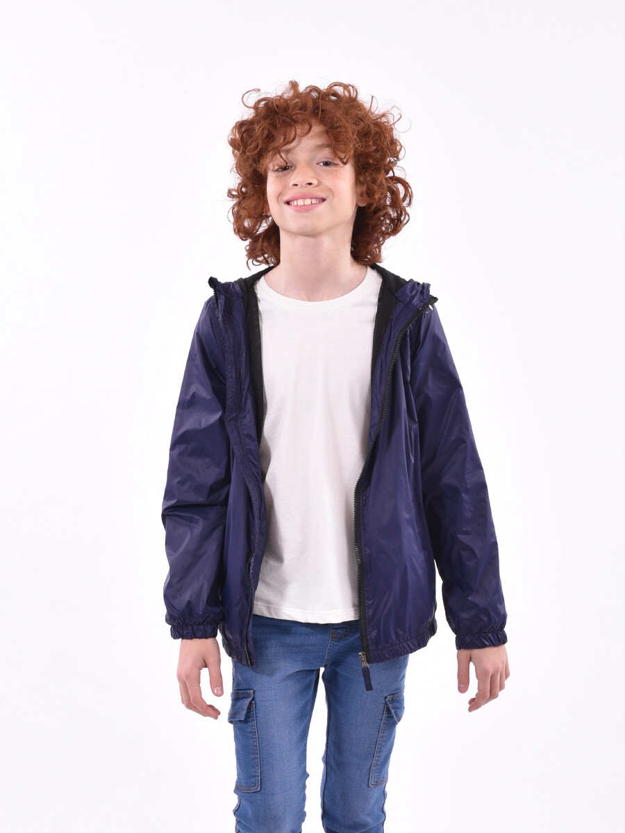 CAMPERA RAIN - AZUL OSCURO 
