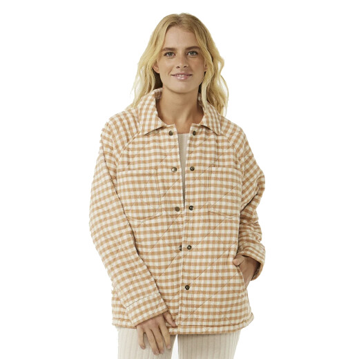Campera Rip Curl Premium Quilted Check - Beige Campera Rip Curl Premium Quilted Check - Beige