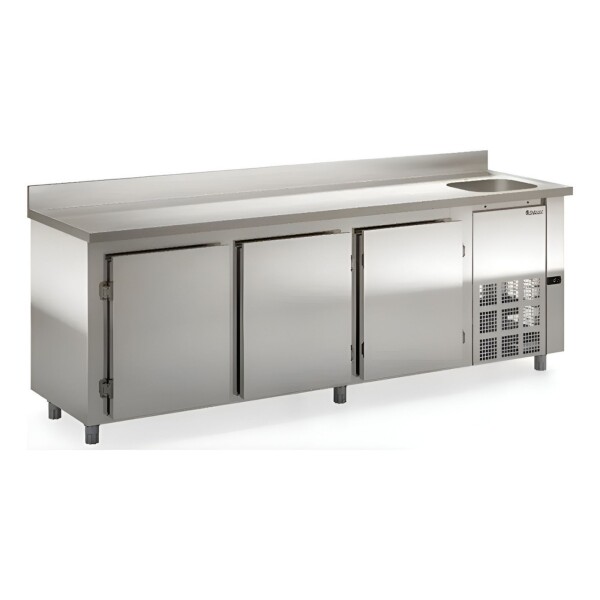 Bajomostrador Refrigerado 2.5 m con Pileta | Gelopar GBFE-250CD Bajomostrador Refrigerado 2.5 m con Pileta | Gelopar GBFE-250CD