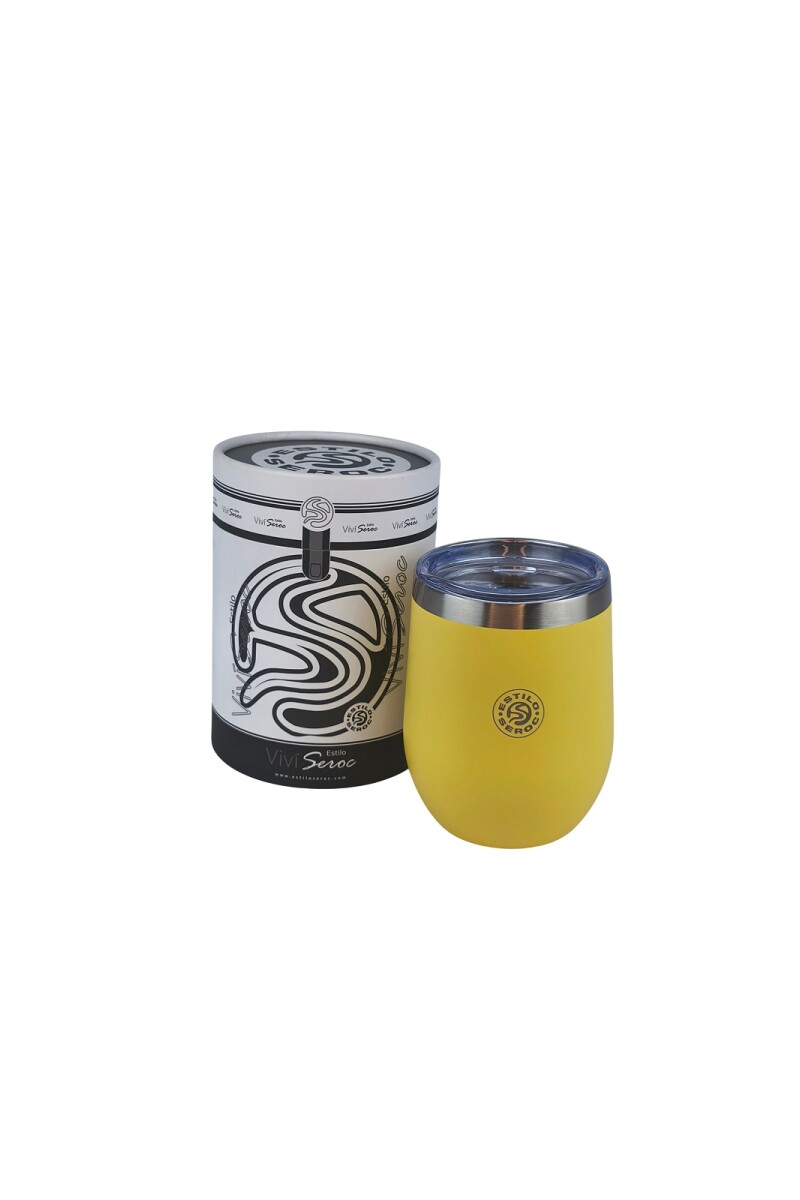 Mate Acero Color 350 ml Amarillo
