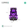 Silla para Auto Booster 3 en 1 Next Generation Lumax Kids Violeta
