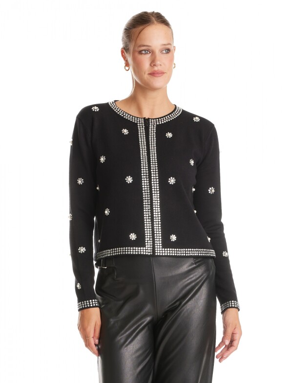 Chaqueta Strass NEGRO