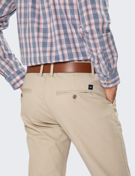 PANTALÓN CLÁSICO GABARDINA Beige