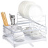 Escurridor Seca Platos Vajilla 2 Niveles Con Bandeja Drenaje Agua Cocina Imback Color Blanco Escurridor Seca Platos Vajilla 2 Niveles Con Bandeja Drenaje Agua Cocina Imback Color Blanco