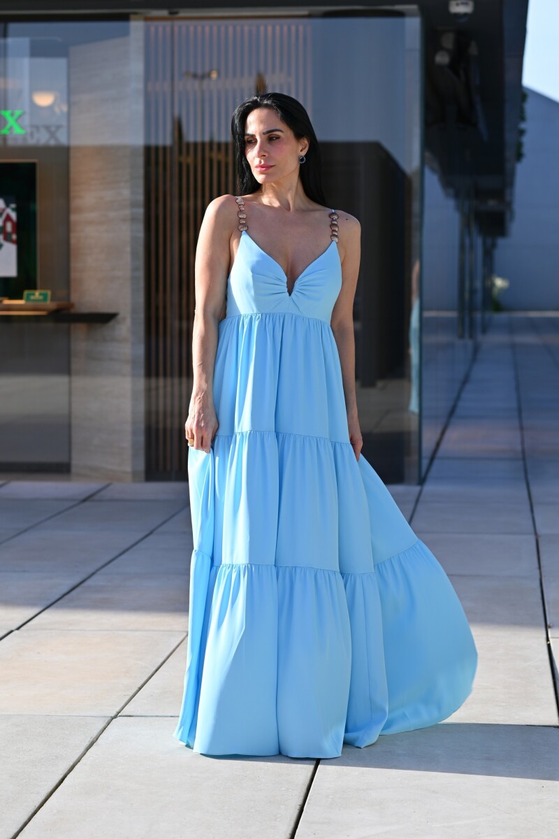 Vestido Oriana - Celeste 