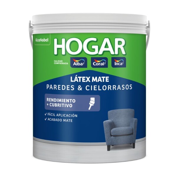 LATEX MATE PAREDES & CIELO RASOS ANTI HONGOS - HOGAR INCA 3.600 LT BLANCO LATEX MATE PAREDES & CIELO RASOS ANTI HONGOS - HOGAR INCA 3.600 LT BLANCO