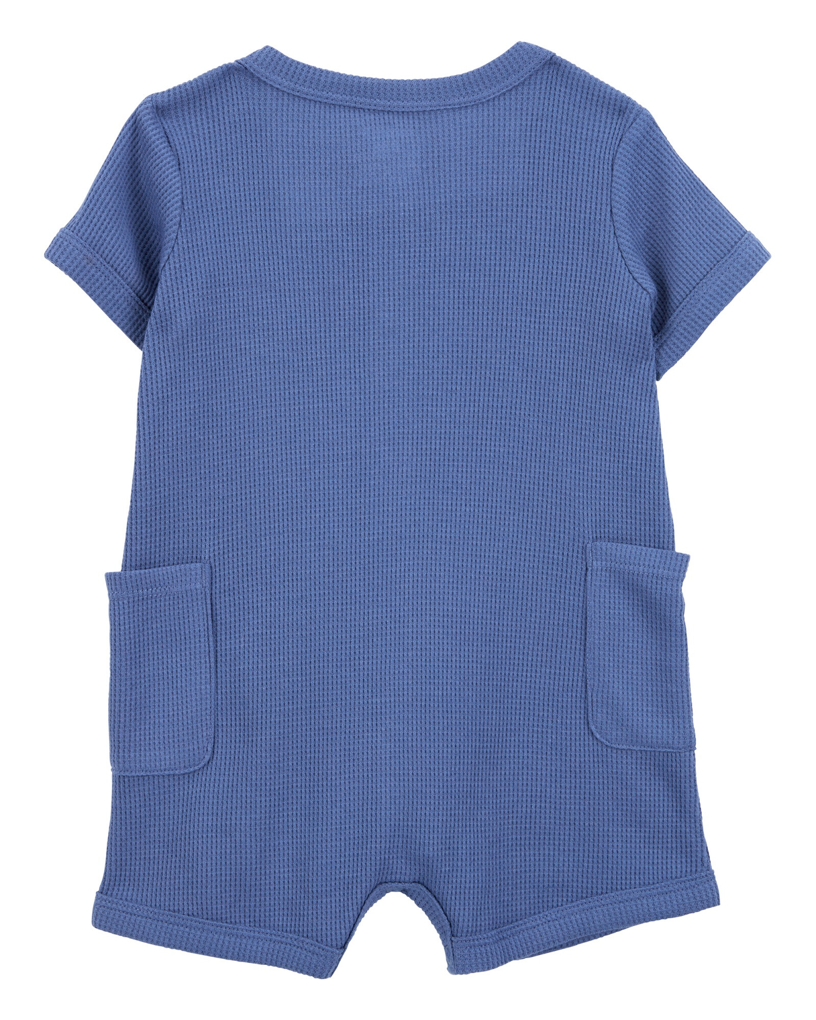 Monito corto de algodón térmico, azul Sin color