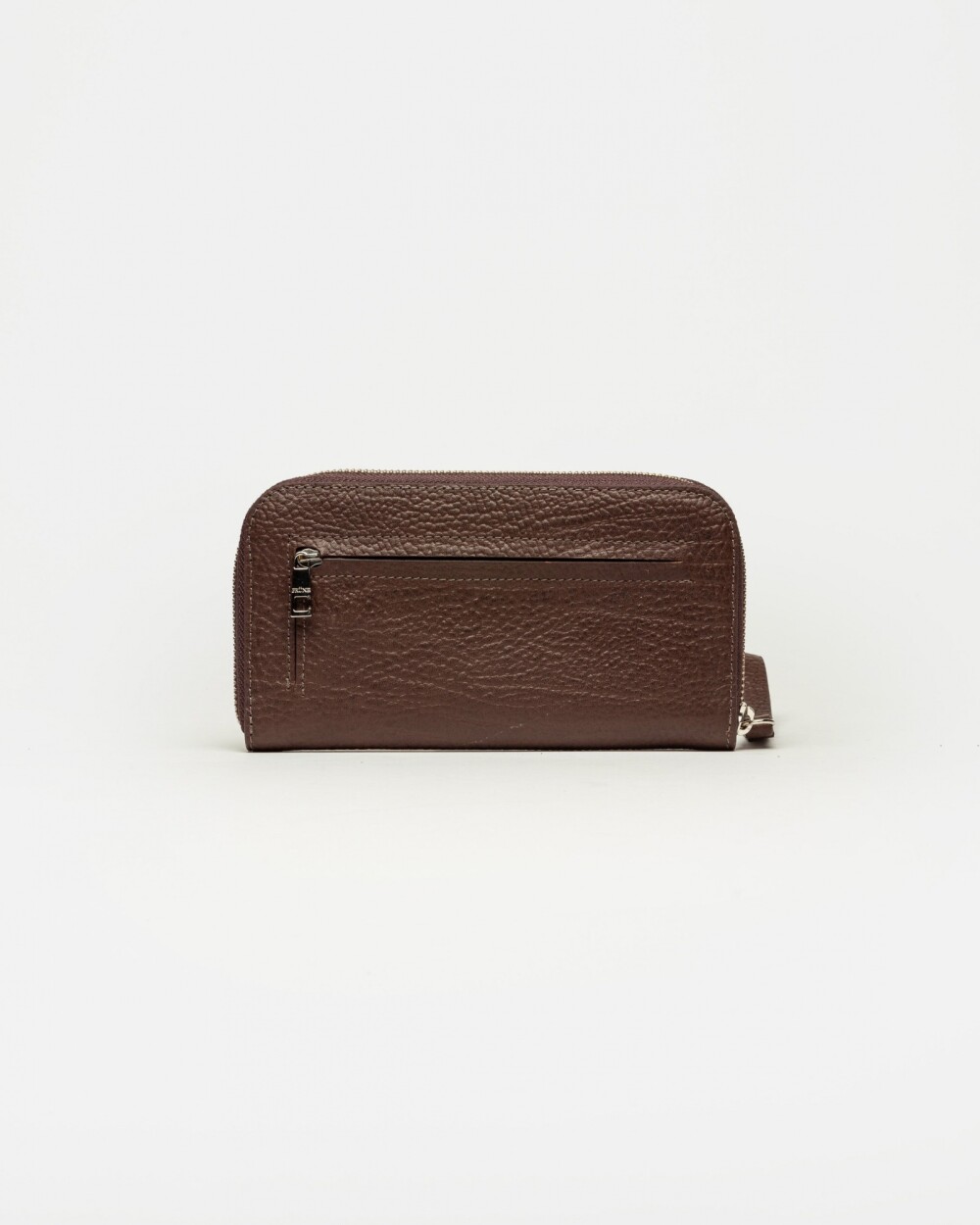 Billetera Denisse en cuero graneado Chocolate