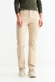 Pantalón straight ankle length BEIGE