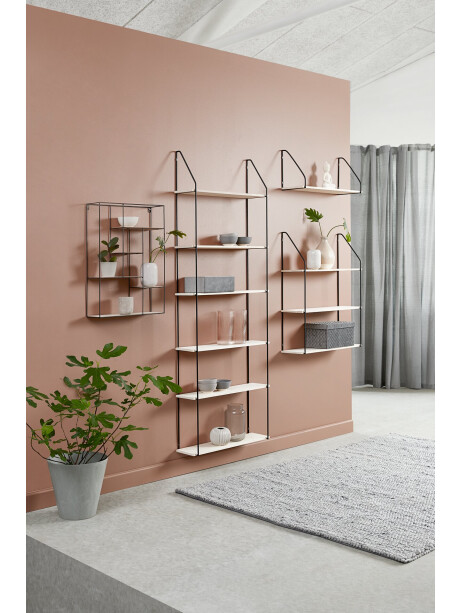 Estante pared HEJLSMINDE 6 est negro/nat Estante pared HEJLSMINDE 6 est negro/nat