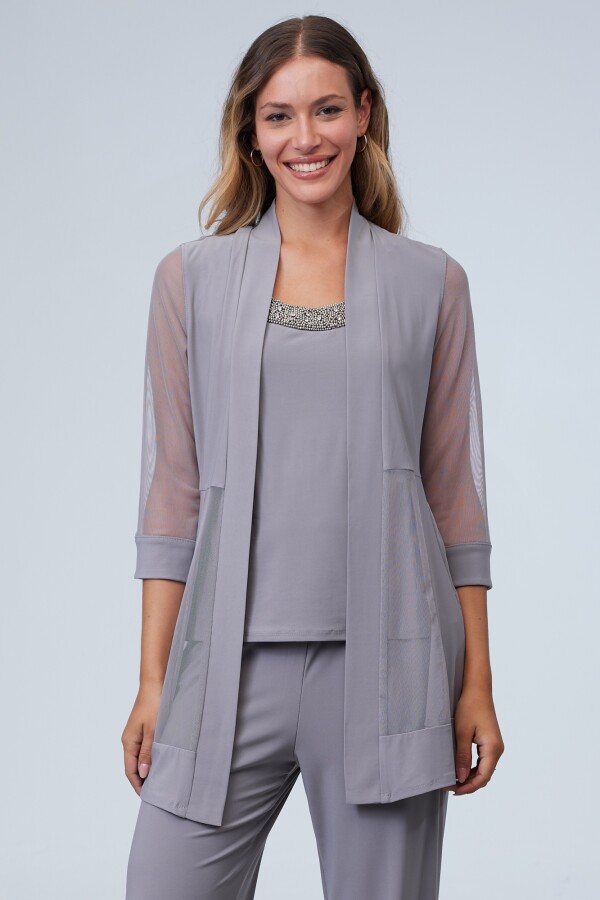 Set Chaqueta, Blusa & Pantalón TOSTADO