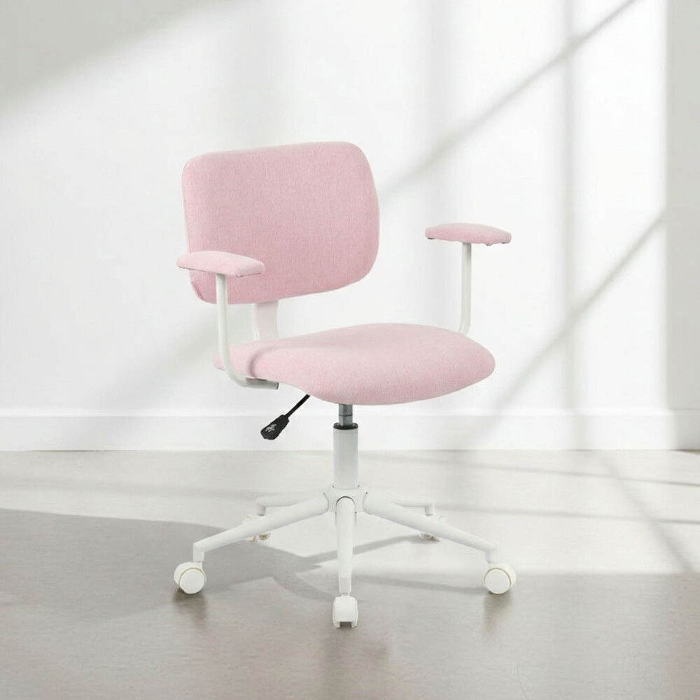 ASIENTO DE OFICINA POLIPROPILENO-Y-TELA ROSA CLIFFORD